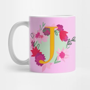 Monogram J, Personalized Initial Mug